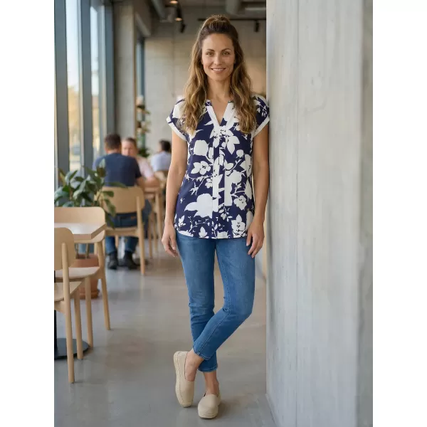  Ženska bluza KIXMI SABINE TAMNOPLAVA 