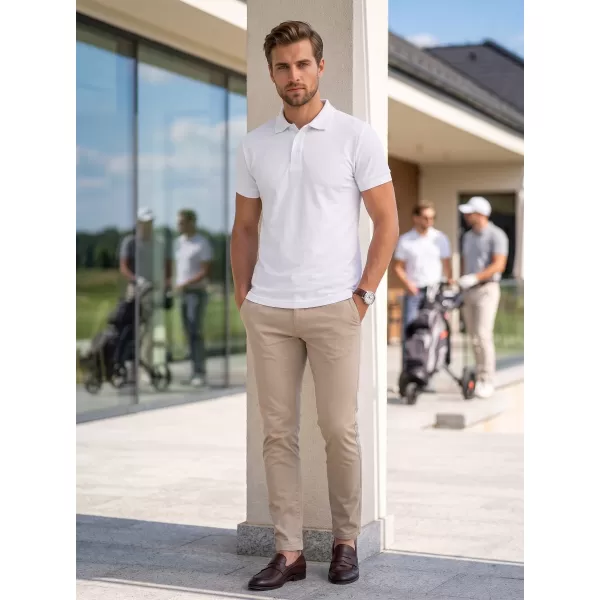  Muška majica s kragnom ALTISPORT NoPrint NP/ALM302 BIJELA 
