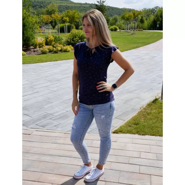  Ženska majica kratkih rukava ALTISPORT CAMILA TAMNOPLAVA 