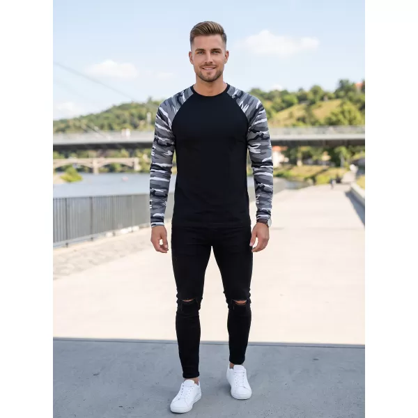  Muška majica s dugim rukavima ALTISPORT NoPrint NP/ALM661 MASKIRNO SIVA 