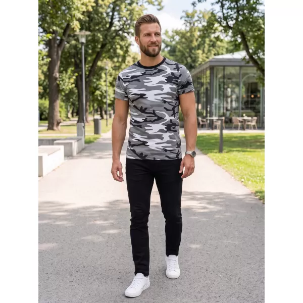  Muška majica kratkih rukava ALTISPORT NoPrint NP/ALM441 MASKIRNO SIVA 