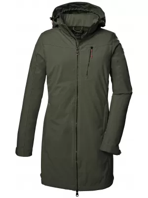Ženska softshell parka KILLTEC KOS 41 41281-733 MASLINA