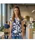 Ženska bluza KIXMI SABINE TAMNOPLAVA