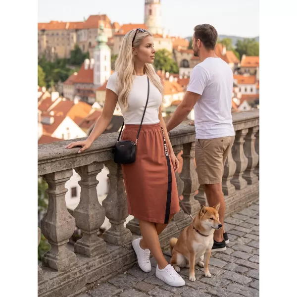  Ženska suknja KIXMI SIBILA SMEĐA/KREM 