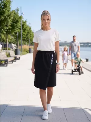 Ženska suknja KIXMI SIBILA CRNO/PLAVO