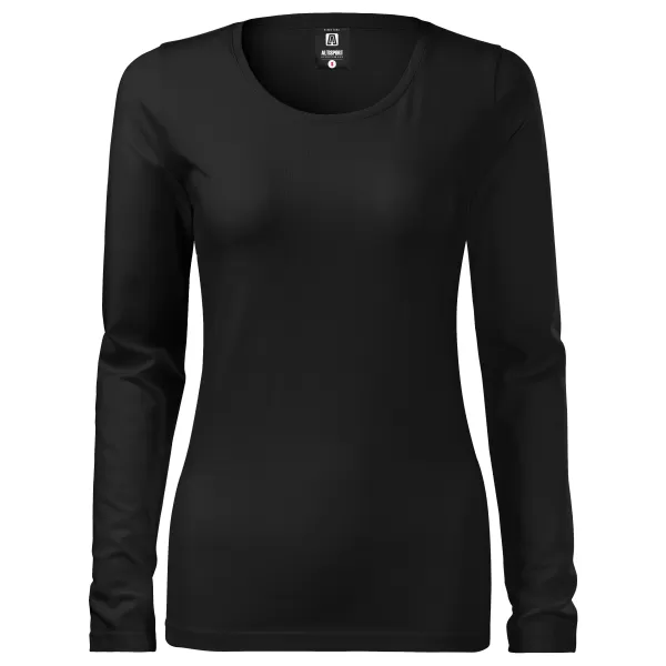  Ženska majica s dugim rukavima ALTISPORT NoPrint NP/ALW931 CRNA 