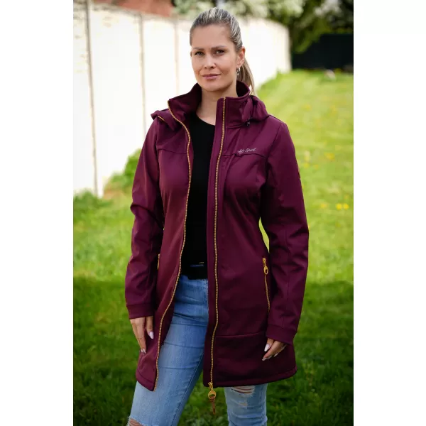  Ženski softshell kaput ALTISPORT CIARA TAMNOCRVENA 