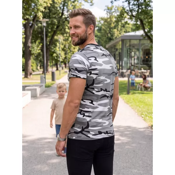 Muška majica kratkih rukava ALTISPORT NoPrint NP/ALM441 MASKIRNO SIVA 