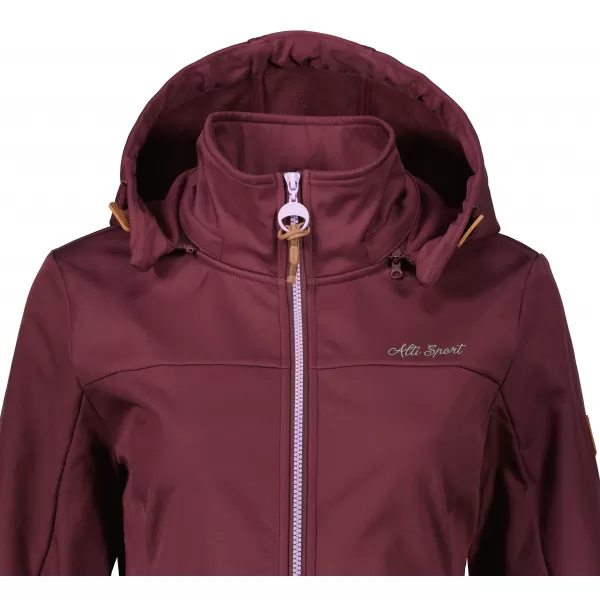  Ženski softshell kaput ALTISPORT CIARA BORDO/LJUBIČASTA 