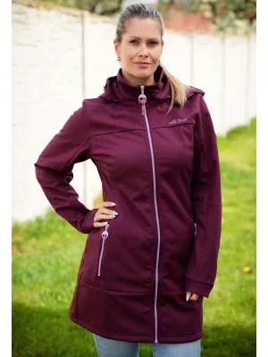 Ženski softshell kaput ALTISPORT CIARA BORDO/LJUBIČASTA