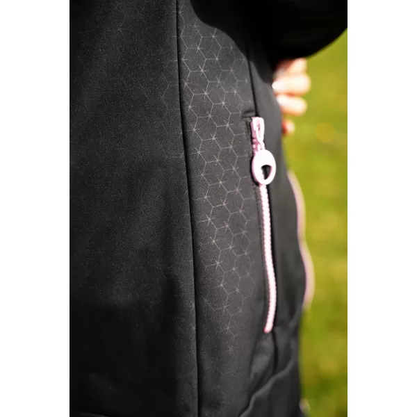  Ženski softshell kaput ALTISPORT CIARA CRNO/RUŽIČASTO 