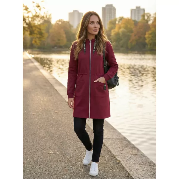  Ženski sweatshirt ALTISPORT CELIA TAMNOCRVENA 