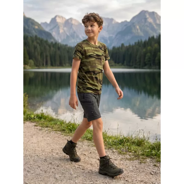  Dječja majica ALTISPORT NoPrint NP/ALK941 KAMUFLAŽNO ZELENA 