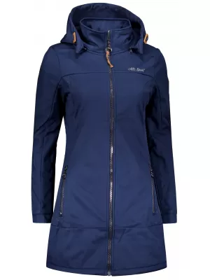 Ženski softshell kaput ALTISPORT CIARA TAMNOPLAVA