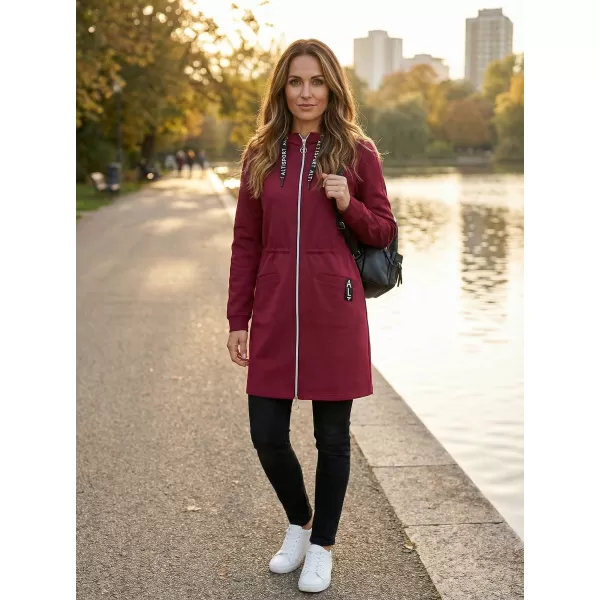  Ženski sweatshirt ALTISPORT CELIA TAMNOCRVENA 