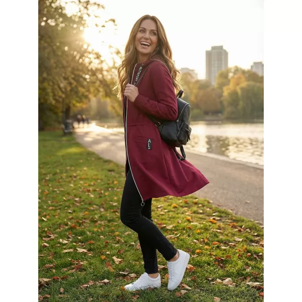  Ženski sweatshirt ALTISPORT CELIA TAMNOCRVENA 
