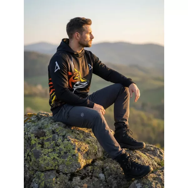  Muška premium funkcionalna majica ALTISPORT VOJ/ALM029MI01 CRNA I ŽUTA 