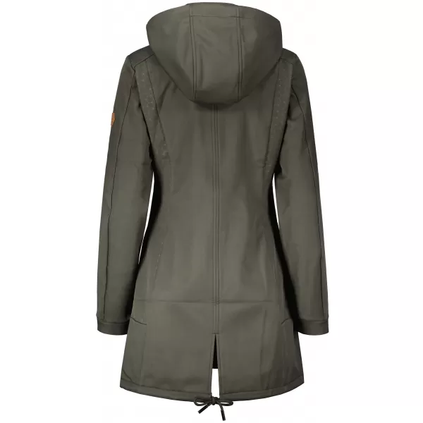  Ženski softshell kaput ALTISPORT CIARA KAKI/CRVENA 