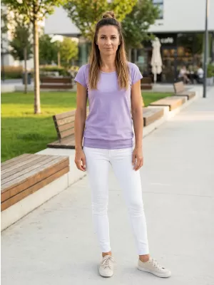 Ženska majica kratkih rukava ALTISPORT NoPrint NP/ALW021 LAVANDA