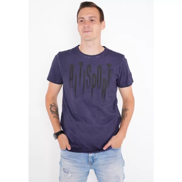  Muška majica kratkih rukava ALTISPORT CARLSON TAMNOPLAVA 