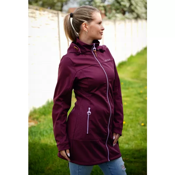  Ženski softshell kaput ALTISPORT CIARA BORDO/LJUBIČASTA 