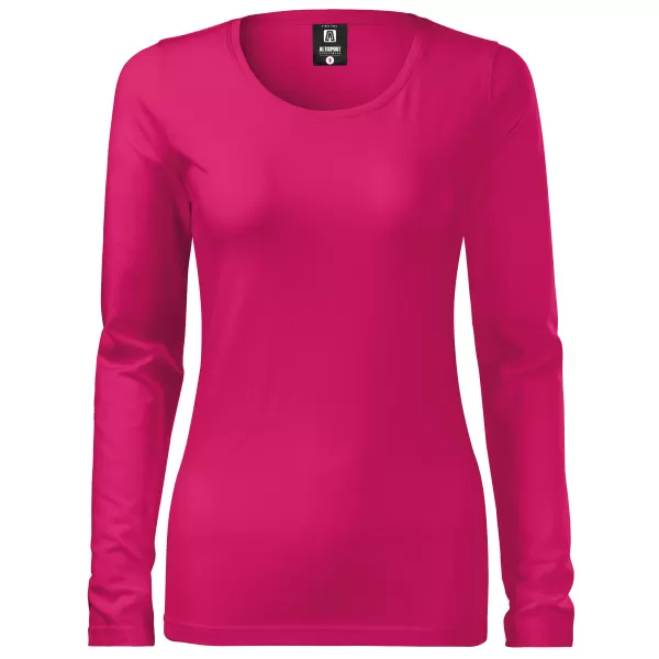  Ženska majica s dugim rukavima ALTISPORT NoPrint NP/ALW931 MALINA 