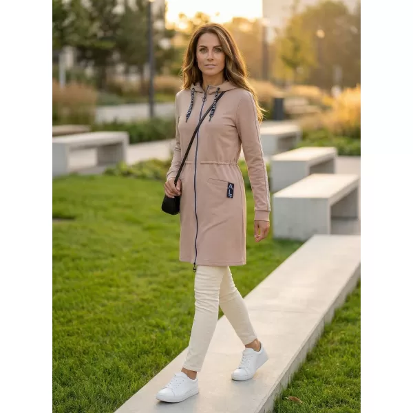  Ženski sweatshirt ALTISPORT CELIA BEŽ/PLAVA 