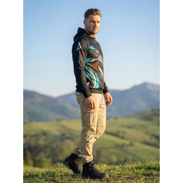  Muška premium funkcionalna majica ALTISPORT VOJ/ALM029MI01 CRNA I PLAVA 
