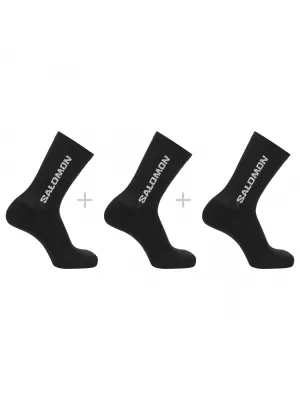 Čarape SALOMON EVERYDAY CREW 3-PACK LC2086100 CRNO/CRNO/CRNO