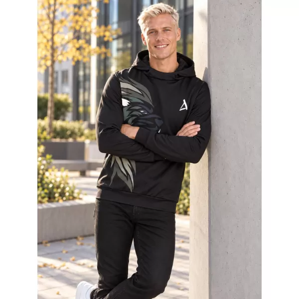  Muška premium funkcionalna majica ALTISPORT VOJ/ALM029MI01 CRNA I BEŽ 
