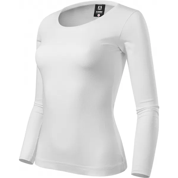  Ženska majica s dugim rukavima ALTISPORT NoPrint NP/ALW961 BIJELA 