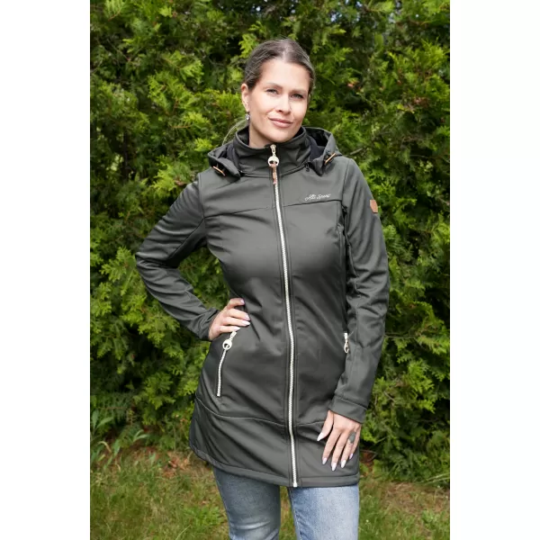 Ženski softshell kaput ALTISPORT CIARA KAKI 