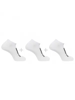 Čarape SALOMON EVERYDAY LOW 3-PACK LC2086900 BIJELO/BIJELO/BIJELO