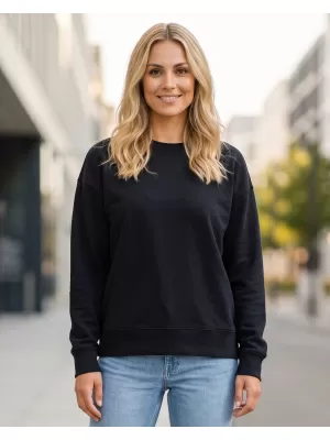 Ženski sweatshirt SAM 73 LUANA WM 790 TAMNOPLAVA