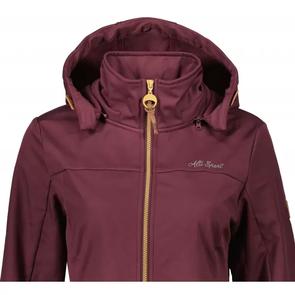  Ženski softshell kaput ALTISPORT CIARA TAMNOCRVENA 
