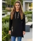 Ženski sweatshirt KIXMI SHARON CRNA