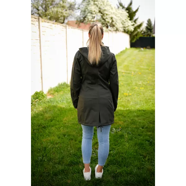  Ženski softshell kaput ALTISPORT CIARA KAKI/CRVENA 