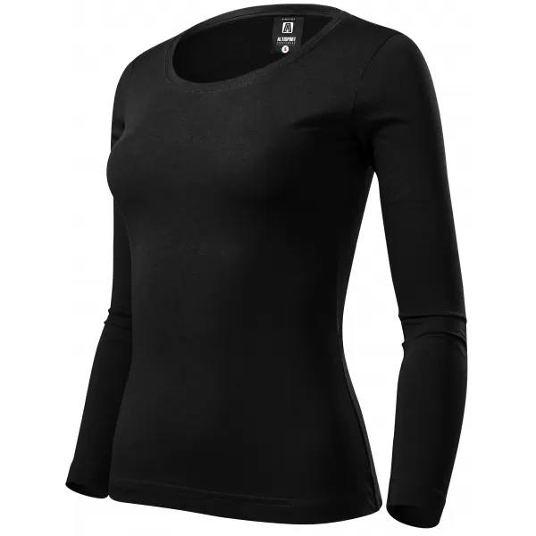  Ženska majica s dugim rukavima ALTISPORT NoPrint NP/ALW961 CRNA 