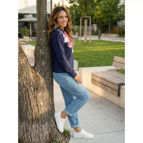  Ženski sweatshirt KIXMI SABRINA TAMNOPLAVA 