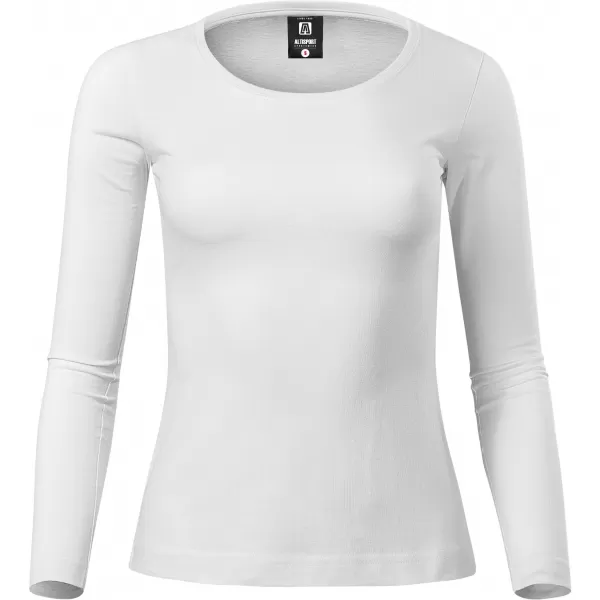  Ženska majica s dugim rukavima ALTISPORT NoPrint NP/ALW961 BIJELA 
