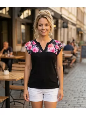 Ženska majica kratkih rukava ALTISPORT CLARA CRNA