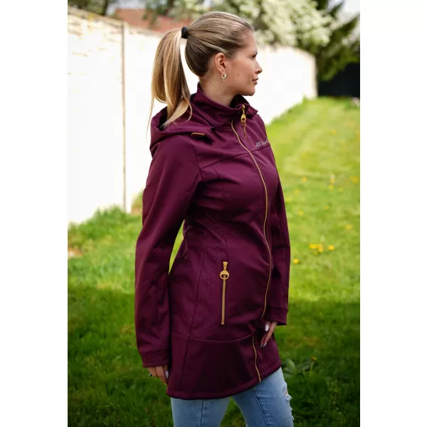  Ženski softshell kaput ALTISPORT CIARA TAMNOCRVENA 