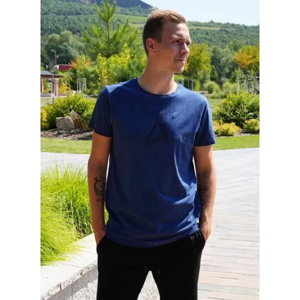  Muška majica kratkih rukava ALTISPORT CADMAN TAMNOPLAVA 