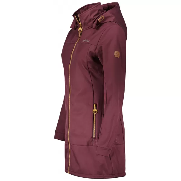  Ženski softshell kaput ALTISPORT CIARA TAMNOCRVENA 