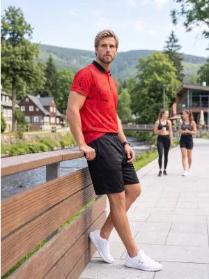 Muške premium funkcionalne kratke hlače ALTISPORT VOJ/ALM013KRA01 CRNA