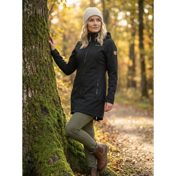  Ženski softshell kaput ALTISPORT CIARA CRNA 