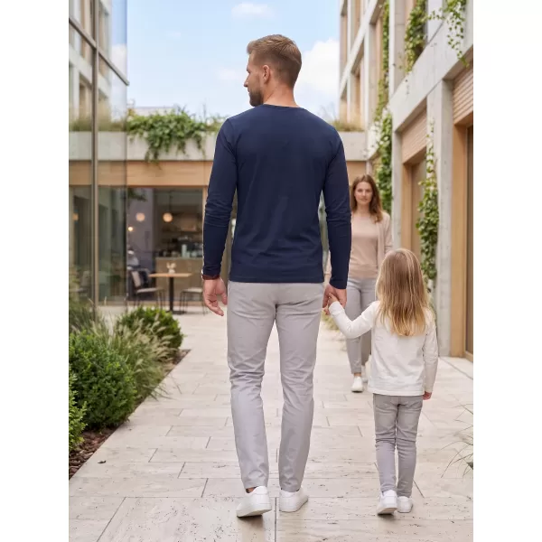  Muška majica s dugim rukavima ALTISPORT NoPrint NP/ALM911 TAMNOPLAVA 