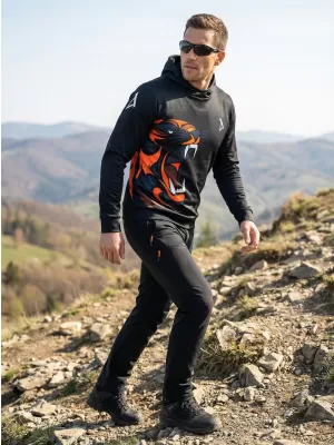 Muška premium funkcionalna majica ALTISPORT VOJ/ALM029MI01 CRNO-NARANČASTA