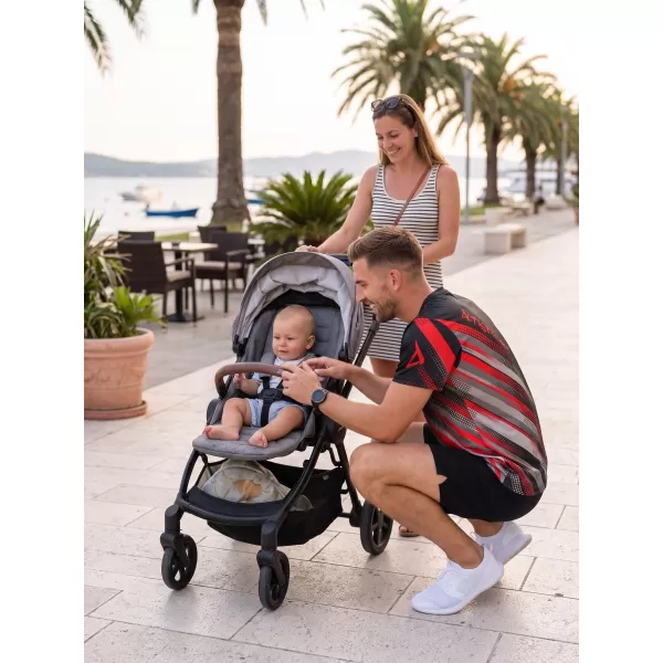  Muška funkcionalna premium majica ALTISPORT VOJ/ALM028TR01 CRNO I CRVENO 