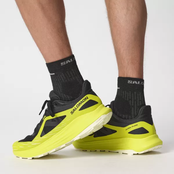  Muške cipele SALOMON ULTRA FLOW L47462500 CRNA/SUMPORNA OPRUGA/PROZIRNO ŽUTA 